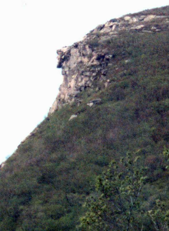 Old Man of the Mountain before it fell